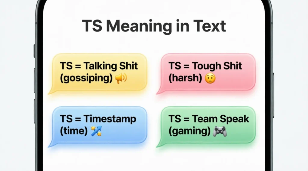 What Does TS Mean in Text Real Meaning Examples 2026