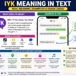 IYK Mean in Text Real Meaning 2026