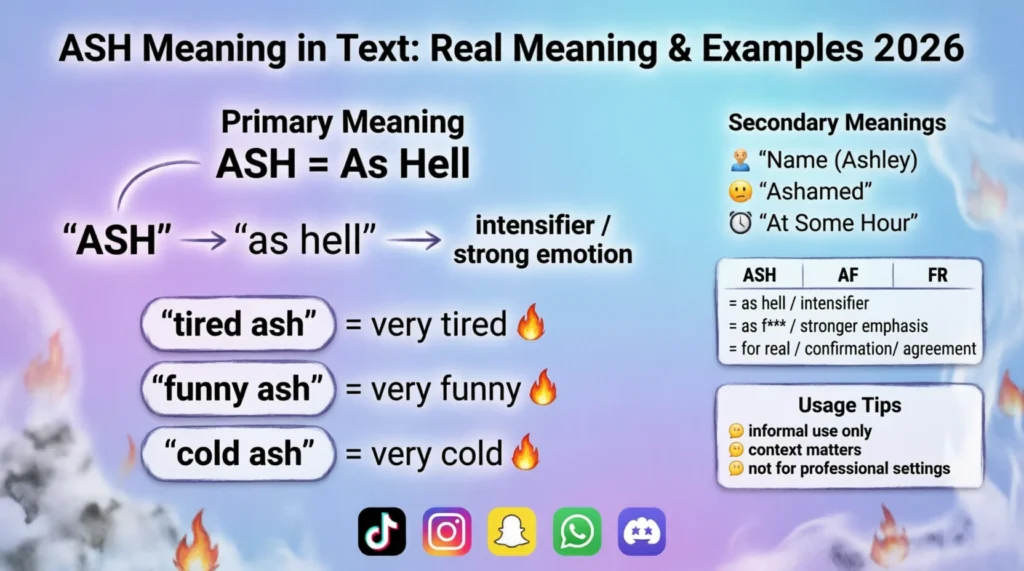 Ash Mean in Text Real Meaning 2026
