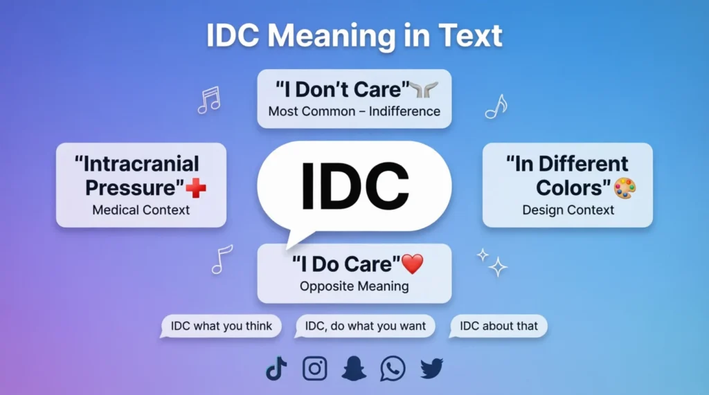 IDC Mean in Text Real Meaning 2026